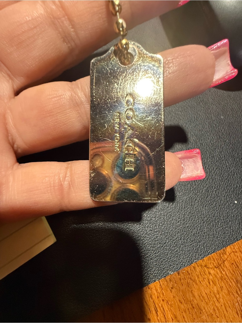 Coach Gold Metal HangTag Replacement